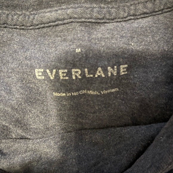 Men’s Everlane Navy Blue T-Shirt Short Sleeve Size Medium - Picture 2 of 3